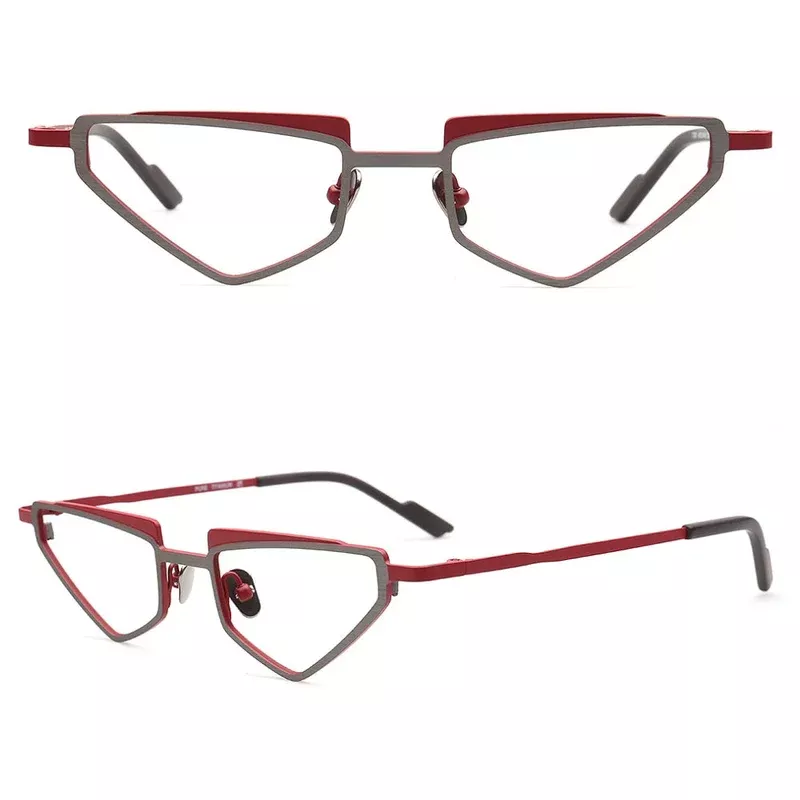alex-funky-triangular-titanium-cat-eye-eyeglasses-women-vintage-geometric-hipste Alex | Funky Triangular Titanium Cat Eye Eyeglasses For Women | Vintage Geometric Hipster Men Glasses Frames
